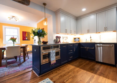 Colorful Del Ray Townhouse Kitchen Renovation